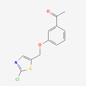 1-{3-[(2-Chloro-1,3-thiazol-5-yl)methoxy]phenyl}-1-ethanone