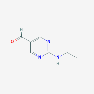molecular formula C7H9N3O B162128 2-(Ethylamino)pyrimidine-5-carbaldehyde CAS No. 137279-29-9
