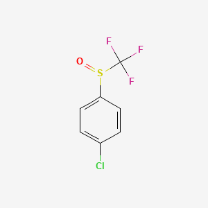 molecular formula C7H4ClF3OS B1621285 4-(Trifluoromethylsulfinyl)chlorobenzene CAS No. 708-66-7