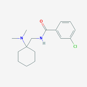 3-chloro-N-[[1-(dimethylamino)cyclohexyl]methyl]benzamide