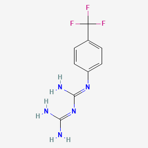 molecular formula C9H10F3N5 B1621290 1-(4-(Trifluoromethyl)phenyl)biguanide CAS No. 3796-35-8