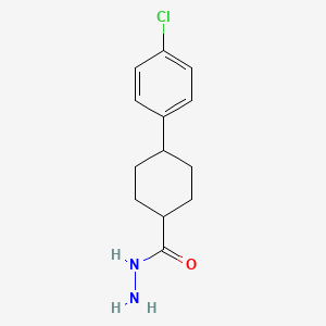 molecular formula C13H17ClN2O B1621291 4-(4-Chlorophenyl)cyclohexanecarbohydrazide CAS No. 368870-04-6