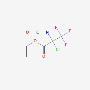 molecular formula C6H5ClF3NO3 B1621292 Ethyl 2-chloro-3,3,3-trifluoro-2-isocyanatopropanoate CAS No. 250261-39-3