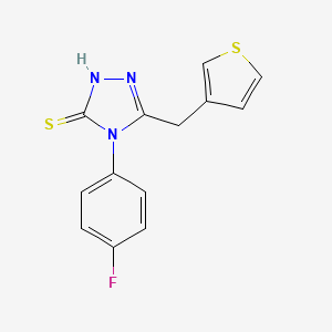 4-(4-fluorophenyl)-5-(3-thienylmethyl)-4H-1,2,4-triazole-3-thiol