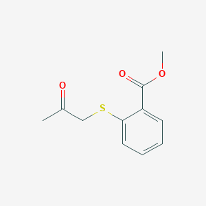 molecular formula C11H12O3S B1621329 2-[(2-氧代丙基)硫代]苯甲酸甲酯 CAS No. 53278-21-0