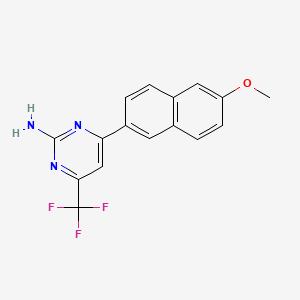 4-(6-Methoxy-2-naphthyl)-6-(trifluoromethyl)pyrimidin-2-amine