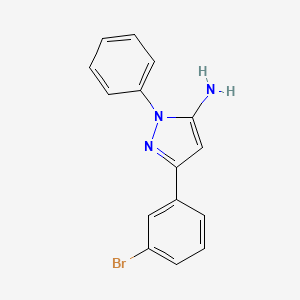 3-(3-Bromophenyl)-1-phenyl-1H-pyrazol-5-amine