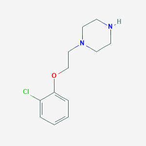 molecular formula C12H17ClN2O B1621337 1-[2-(2-Chlorophenoxy)ethyl]piperazine CAS No. 20383-85-1