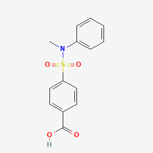 molecular formula C14H13NO4S B1621376 4-[Methyl(phenyl)sulfamoyl]benzoic acid CAS No. 54838-78-7