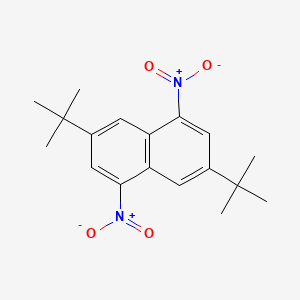 molecular formula C18H22N2O4 B1621384 3,7-Di-tert-butyl-1,5-dinitronaphthalene CAS No. 20870-37-5