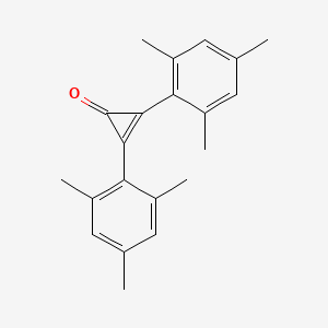 molecular formula C21H22O B1621386 2,3-Dimesitylcycloprop-2-enone CAS No. 61440-88-8