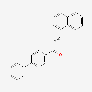 3-Naphthalen-1-yl-1-(4-phenylphenyl)prop-2-en-1-one