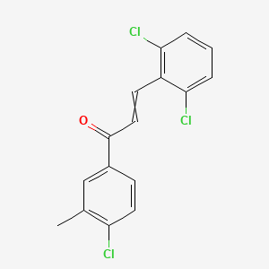 1-(4-Chloro-3-methylphenyl)-3-(2,6-dichlorophenyl)prop-2-en-1-one