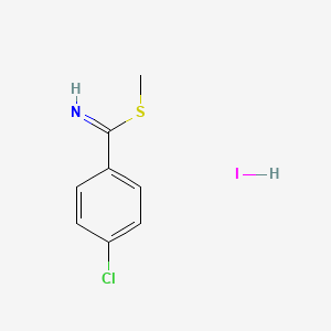 Methyl 4-chlorobenzene-1-carboximidothioate hydroiodide