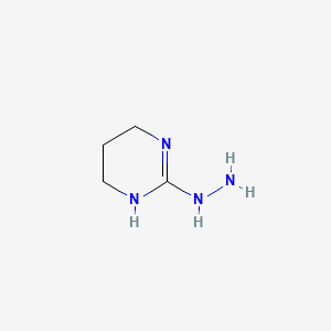 molecular formula C4H10N4 B1621449 2-Hydrazino-1,4,5,6-tetrahydropyrimidine CAS No. 55110-65-1