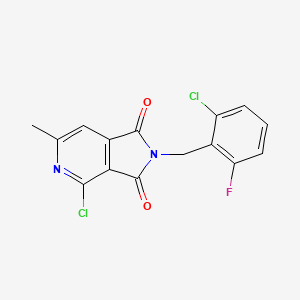 4-Chloro-2-[(2-chloro-6-fluorophenyl)methyl]-6-methylpyrrolo[3,4-c]pyridine-1,3-dione