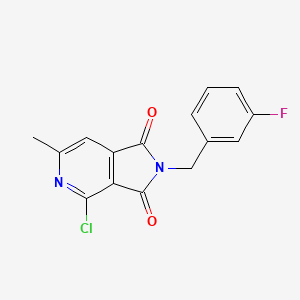 4-Chloro-2-(3-fluorobenzyl)-6-methyl-1H-pyrrolo[3,4-c]pyridine-1,3(2H)-dione