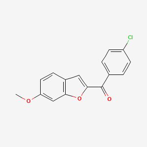 (4-Chlorophenyl)(6-methoxybenzofuran-2-yl)methanone