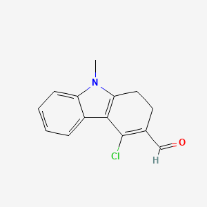 B1621470 4-Chloro-9-methyl-2,9-dihydro-1H-carbazole-3-carbaldehyde CAS No. 173594-86-0