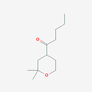 1-(2,2-Dimethyloxan-4-yl)pentan-1-one