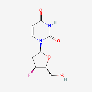 molecular formula C9H11FN2O4 B1621490 2',3'-Dideoxy-3'-fluoro-alpha-uridine CAS No. 178374-44-2