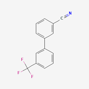 molecular formula C14H8F3N B1621492 3-[3-(Trifluoromethyl)phenyl]benzonitrile CAS No. 893734-87-7