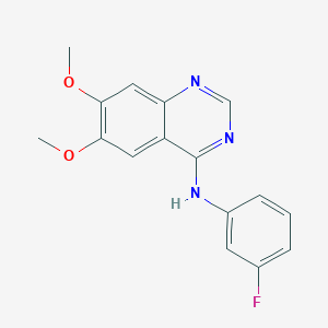 N-(3-fluorophenyl)-6,7-dimethoxyquinazolin-4-amine