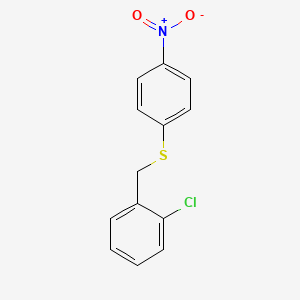 molecular formula C13H10ClNO2S B1621497 1-Chloro-2-{[(4-nitrophenyl)sulfanyl]-methyl}benzene CAS No. 866132-59-4