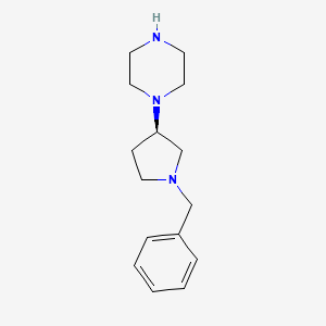 molecular formula C15H23N3 B1621499 (R)-1-(1-benzylpyrrolidin-3-yl)piperazine CAS No. 1032446-28-8