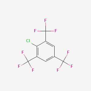 molecular formula C9H2ClF9 B1621508 2-Chloro-1,3,5-tris(trifluoromethyl)benzene CAS No. 444-38-2
