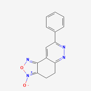 8-Phenyl-4,5-dihydro[1,2,5]oxadiazolo[3,4-f]cinnolin-3-ium-3-olate