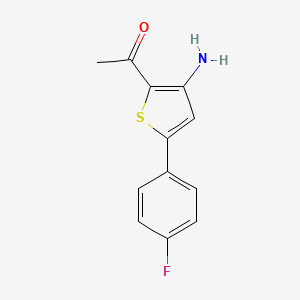 1-[3-Amino-5-(4-fluorophenyl)thiophen-2-yl]ethanone