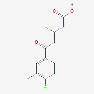 5-(4-Chloro-3-methylphenyl)-3-methyl-5-oxopentanoic acid