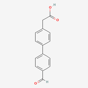molecular formula C15H12O3 B1621519 (4'-Formyl-biphenyl-4-yl)-acetic acid CAS No. 669713-90-0