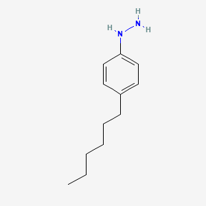 molecular formula C12H20N2 B1621522 (4-Hexylphenyl)hydrazine CAS No. 87065-18-7