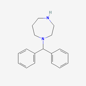 molecular formula C18H22N2 B1621524 1-(Diphenylmethyl)hexahydro-1H-1,4-diazepine CAS No. 30486-56-7