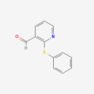 molecular formula C12H9NOS B1621534 2-(Phenylsulfanyl)Nicotinaldehyde CAS No. 338982-31-3