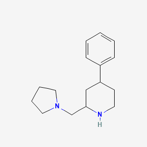 molecular formula C16H24N2 B1621537 4-Phenyl-2-pyrrolidin-1-ylmethyl-piperidine CAS No. 885951-15-5