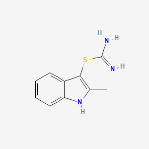 (2-methyl-1H-indol-3-yl) carbamimidothioate