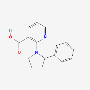 molecular formula C16H16N2O2 B1621544 2-(2-phenylpyrrolidin-1-yl)pyridine-3-carboxylic Acid CAS No. 904816-69-9