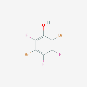 molecular formula C6HBr2F3O B1621547 2,5-Dibromo-3,4,6-trifluorophenol CAS No. 5510-39-4