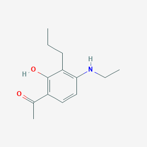 1-[4-(Ethylamino)-2-hydroxy-3-propylphenyl]ethan-1-one