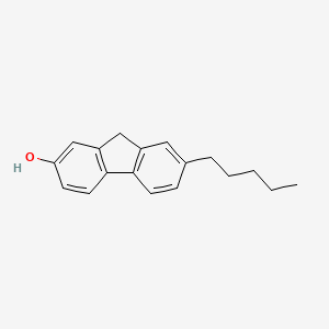 molecular formula C18H20O B1621557 7-pentyl-9H-fluoren-2-ol CAS No. 99012-40-5