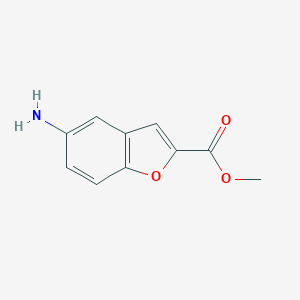 molecular formula C10H9NO3 B162156 Methyl 5-aminobenzofuran-2-carboxylate CAS No. 1646-29-3