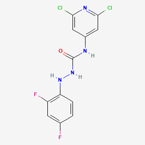 1-(2,6-Dichloropyridin-4-yl)-3-(2,4-difluoroanilino)urea