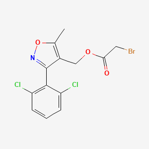 [3-(2,6-Dichlorophenyl)-5-methyl-1,2-oxazol-4-yl]methyl 2-bromoacetate