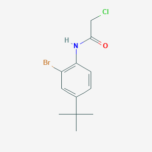 molecular formula C12H15BrClNO B1621581 N1-[2-bromo-4-(tert-butyl)phenyl]-2-chloroacetamide CAS No. 287923-75-5