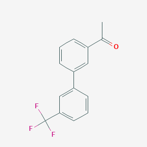 molecular formula C15H11F3O B1621583 1-(3'-Trifluoromethylbiphenyl-3-YL)ethanone CAS No. 352032-25-8