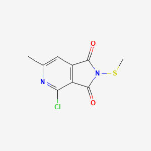 molecular formula C9H7ClN2O2S B1621591 4-Chloro-6-methyl-2-methylsulfanylpyrrolo[3,4-c]pyridine-1,3-dione CAS No. 261363-80-8