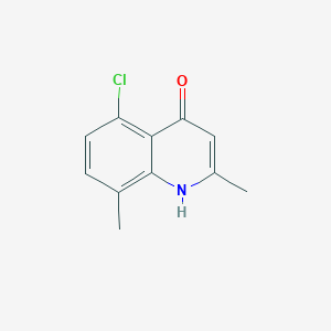 molecular formula C11H10ClNO B1621593 5-Chloro-2,8-dimethyl-4-quinolinol CAS No. 21629-50-5